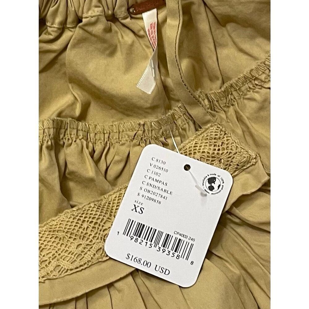 FREE PEOPLE Beach Life Pants Set Pampas Snd/Sable - Picture 5 of 6